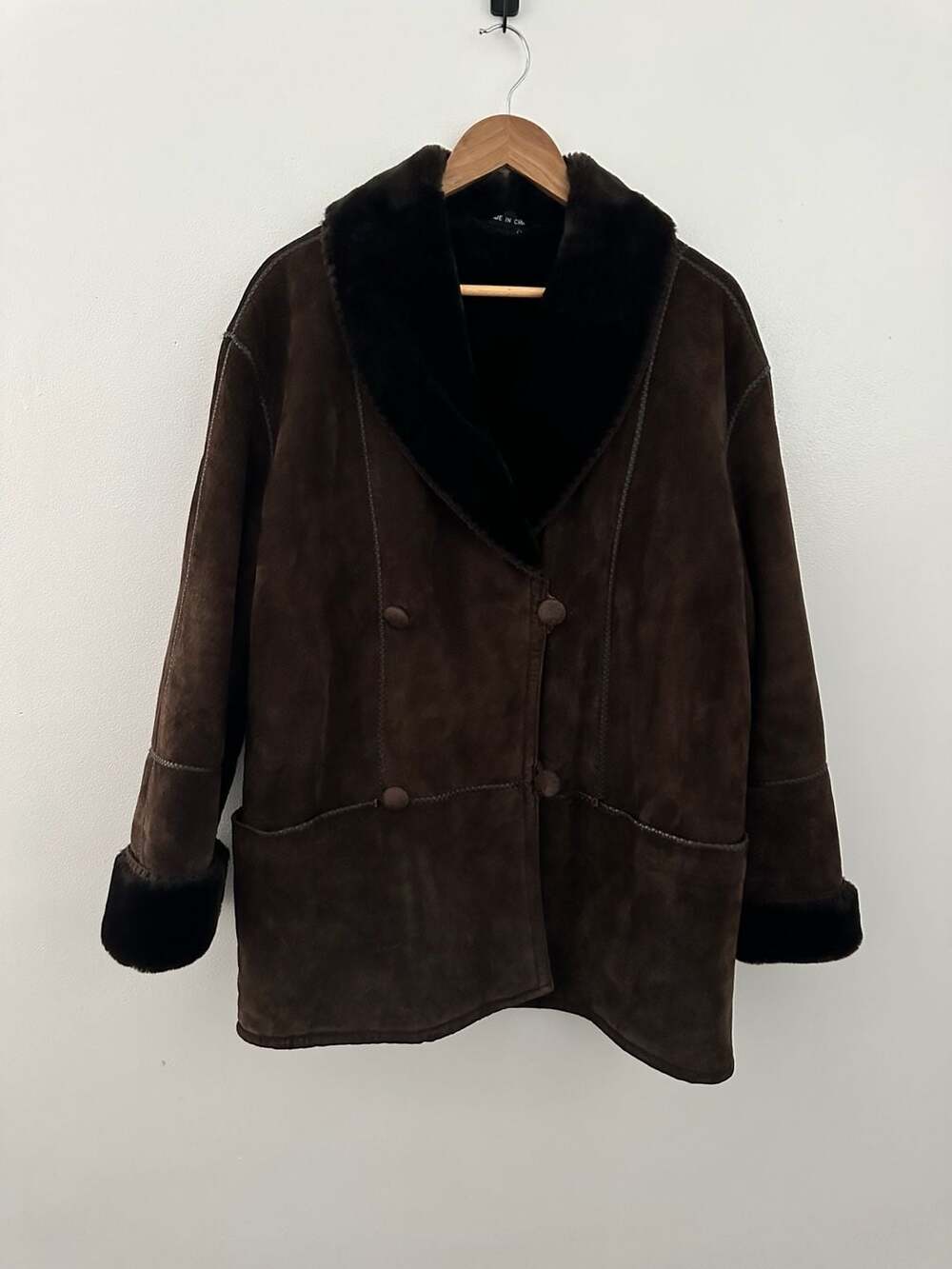 J. Percy for Marvin Richards Brown genuine leather Suede Coat Size M